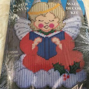 New plastic canvas needlepoint kit Singing Angel wall decor